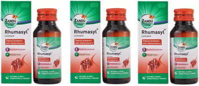 ZANDU Rhumasyl Liniment Oil 100ml(Pack of 3, 30 ml)