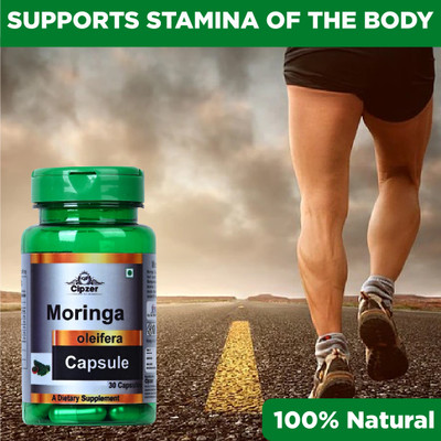 CIPZER Moringa 30 Capsules | Natural Multivitamin for Energy, Immunity & Detox Support(30 Capsules)