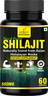 VIKJIT HERBALS PURE & ORGANIC SHILAJIT CAPSULES(60 Capsules)