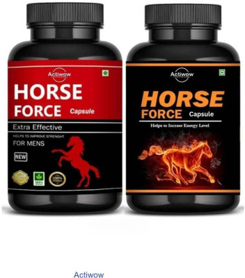 ACTIWOW Horse Force Capsule Combo Your Herbal Wellness Solution VGH01 A01(30 Capsules)