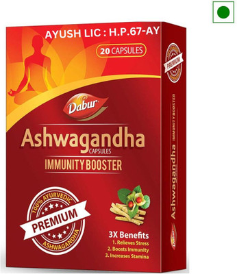 Dabur Ashwagandha Capsule For Immunity Booster(20 Capsules)