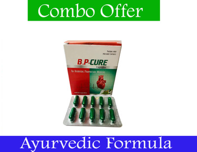 Roy Biotech B P CURE 100 Capsule for Presure Pack of 1 FHFH(Pack of 2, 100 Capsules)