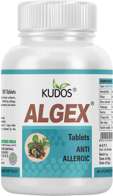 KUDOS Algex Anti Allergic Tablets With Neem, Amla & Haldi 100 Tablets(100 Tablets)