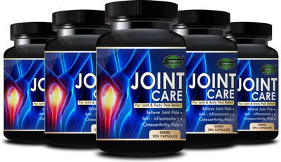 Sabates Joint Care Natural For Joints Mobility Bones And Muscles Reduce pain(Pack of 5, 150 Capsules)