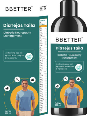 BBETTER DiaTejas Taila | Ayurvedic oil for Diabetic Foot Neuropathy & Nerve Support(200 ml)
