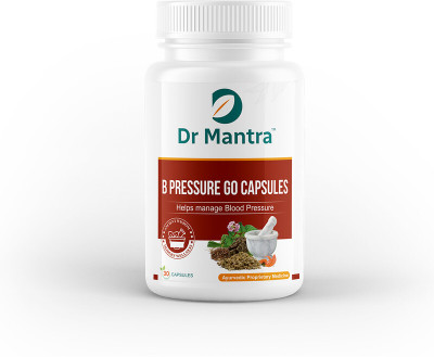 DrMantra B-Pressure Go 30 Capsules for Blood Pressure Management Ayurvedic Supplement(30 Capsules)