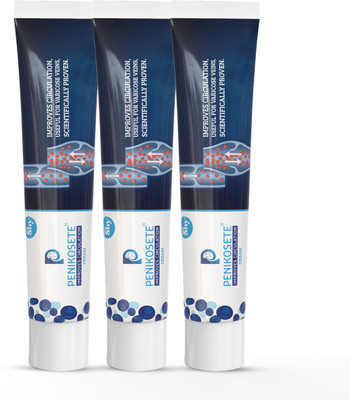 NotShy Penikosete Cream with Natural and herbal Contains Sida Cordifolia, Asparagus Sesame Oil Base for Unblocking Veins & Improves Blood Circulation No Side Effects(Pack of 3, 75 g)