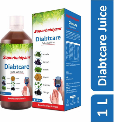Superbaidyam Diabtcare Juice 1000ml with goodness of Karela, Jamun & 4 More Herbs(1000 ml)