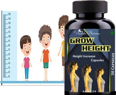 visalak pharma Grow Height Effective Capsule For Body Growth Maximizer Pack-1