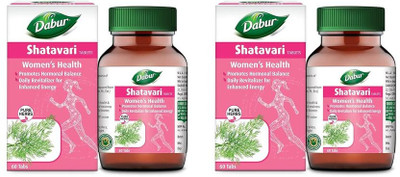 Dabur Shatavari Tab Shatavari Tablets (60 Tablet) For mental health(Pack of 2, 120 Tablets)