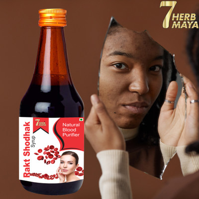 7Herbmaya Blood Purifying Formula for Healthy Skin | Clear Complexion Ayurvedic Syrup(200 ml)