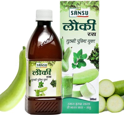 Sansu Lauki Juice With Tulsi Pudina Help For Heart Health(Pack of 2)