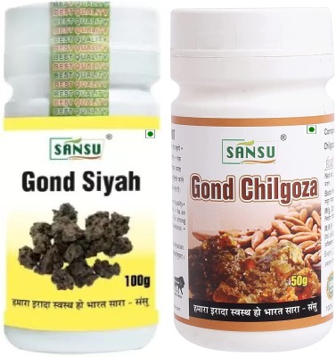 Sansu Gond siyah 100g + Gond jamun 50g | Healthy Combo Pack