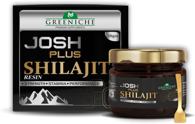 Greeniche Premium Josh Plus Shilajit Resin for Strength, Power & Stamina | 20g(20 g)
