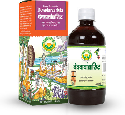 Basic Ayurveda Devadarvarista 450ml(Pack of 4, 2000 ml)