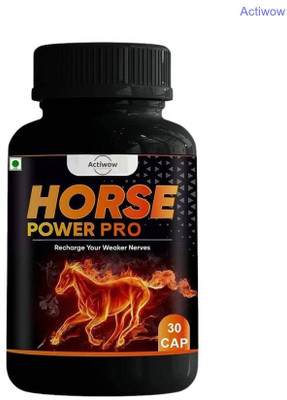 ACTIWOW Horse Power Pro Capsule Fights fatigue & boosts combo power(30 Capsules)