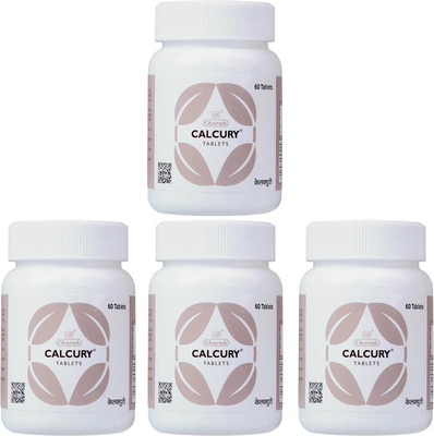 CHARAK Calcury Tablets - Urinery Stones and Anti - Inflammatory (Pack of 4) SJUCBi(Pack of 4, 240 Tablets)