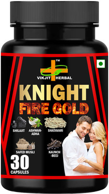 VIKJIT HERBALS KNIGHT FIRE GOLD CAPSULES(30 Capsules)