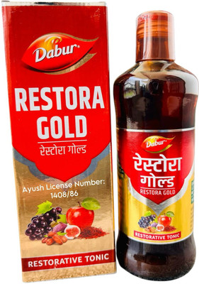 Dabur Restora Gold – Advanced Energy and Immunity Tonic(Pack of 2, 900 ml)
