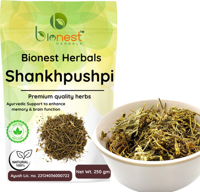 Bionest Herbals Shankhpushpi - Convolvulus Pluricaulis / For Memory, Stress & Brain Tonic(250 g)