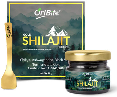 Oribite Gold Shilajit Resin | Boosts Energy Stamina & Immunity | Contains 24k Gold(20 g)