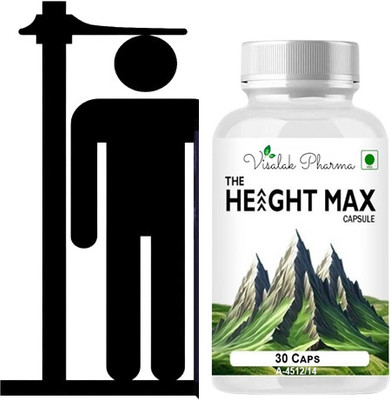 visalak pharma The Height Max Height cap-sules Increases Body Growth Maximizer Bone Density(30 Capsules)