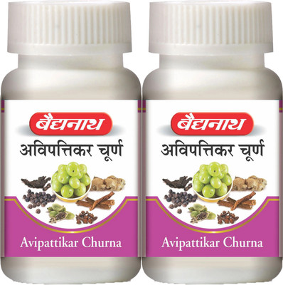 Baidyanath Avipattikar Churna | Helpful in Hyper-Acidity, Indigestion and Urinary Problems | Pack of 2(Pack of 2, 60 g)