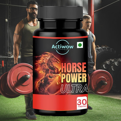 ACTIWOW Natural Horse Power Ultra Ayurvadic Energy & stamina booster for All Men cap(30 Capsules)