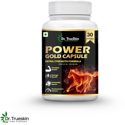 Dr.TrueSkin Power Gold Natural Men’s Energy 30 Capsules A01(30 Capsules)