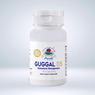 Ayush Herbs Guggal DS cholesterol management Immunity Support Supplement 60 Capsules(60 Capsules)