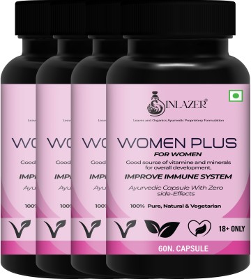 inlazer Plus Immunity Power Capsule For Women ; Heighten Energy Level & Immunity(Pack of 4)