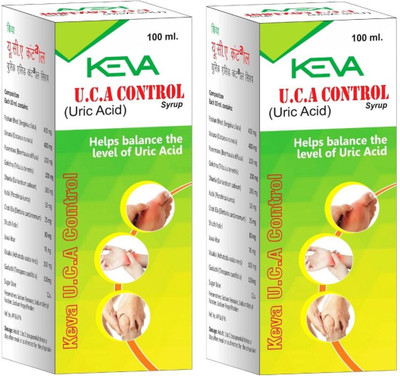KEVA U.C.a Control Syrup for Balance the Levels of the Uric Acid in Body(Pack of 2, 200 ml)