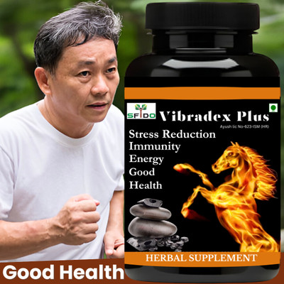 SFIDO Vibradex Plus \ Boosts Immunity & Stress Relief | Natural Herbs(30 Capsules)