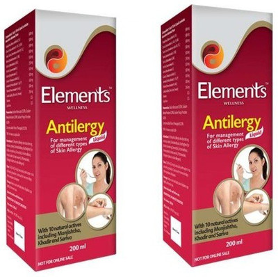 Elements WELLNESS Antilergy Liquid 200 - 2(Pack of 2, 400 ml)