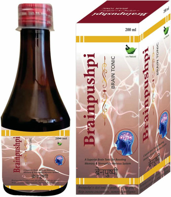 Kadcure Brainpushpi Brain Tonic|Boosting Memory & strengthen Nervous System|200x2ml(Pack of 2, 200 ml)