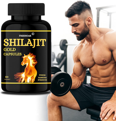 freshoak Shilajit Gold Capsules | For Muscle Strength & Men Power |(60 Capsules)