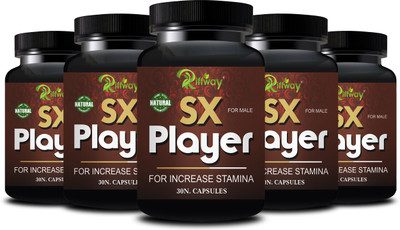 Riffway SX Player _ Herbal Formula Stamina Capsule For Better Strength(Pack of 5, 150 Capsules)