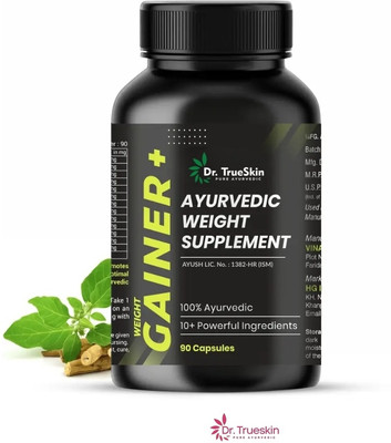 Dr.TrueSkin Weight Gainer+ Capsules Herbal Daily Stamina Boost 90CAPS(90 Capsules)