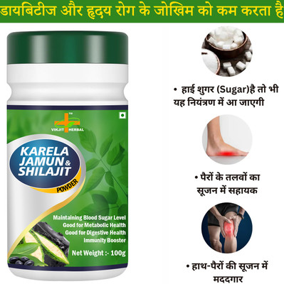 VIKJIT HERBALS KARELA JAMUN & SHILAJIT POWER(100 g)