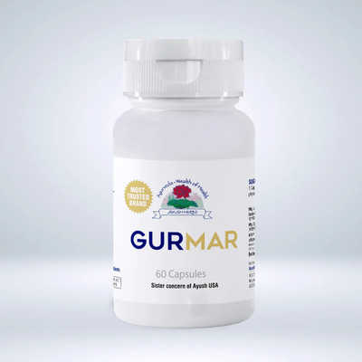 Ayush Herbs Gurmar Capsule made only with natural Gurmar Leaves Extract 60 Capsules(60 Capsules)