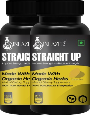 inlazer Straight Up Health Ayurvedic Power Capsule For Men - Maintains Non Stop Energy(Pack of 2)