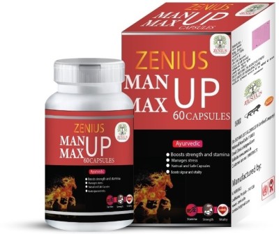 Zenius Man up Max Capsule Stamina Boost: Capsule for Immunity, Energy, & Overall Health