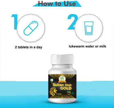 VEDMEDS Sultan Shah Gold for men {5tablets} Stamina Booster Supplement(5 Tablets)