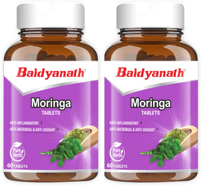 Baidyanath Moringa Tablets | Helps in maintaining overall health and wellness | Relief in Cough and Cold, Boost Metabolism and Digestion | 120 Tablets(Pack of 2, 120 Tablets)