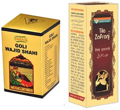 SANA DEHLVI GOLI WAJID SHAHI (10 PILLS)+TILA ZAFRANI (20 ML) COMBO(Pack of 2)