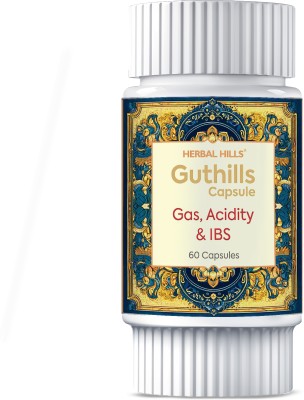 Herbal Hills Guthills 60 Capsules for Acidity Gas Relief, Skin Care