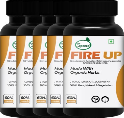 speczo Fire Up Health Wellness Capsule For Men ` Helps To Revitalize Your Vitality(Pack of 5)