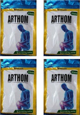 Rushabh GAHARWAR, ARTHOM CHURNA ,PACK OF 4 FOR JOINT PAIN , SWELLING -(30*4),120 SACHETS(Pack of 4)