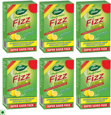 Dabur Lemon Fizz Pudin Hara 5g (Pack of 6)Acidity Quick Relief 36-Sachets(Pack of 6, 180 g)