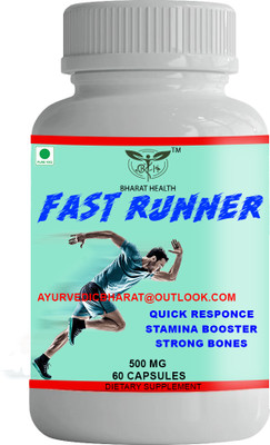 BHARAT HEALTH FAST RUNNER CAPSULE FOR RUNNING AND FITNESS 60 CAPSULE(60 Capsules)